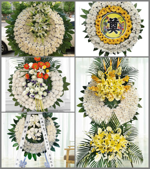 山西长治平顺县北社乡西北坡村花圈速递